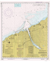 Oswego Harbor 1978 Lake Ontario Harbor Chart Reprint 225