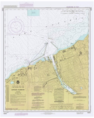 Oswego Harbor 1986 Lake Ontario Harbor Chart Reprint 225
