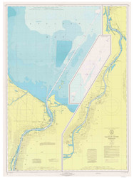 Saginaw River 1973 Lake Huron Harbor Chart Reprint 524