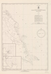 Presque Isle and Stoneport Harbors 1943 Lake Huron Harbor Chart Reprint 537