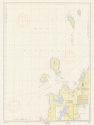 Platte Bay to Leland 1957 Lake Michigan Harbor Chart Reprint 705