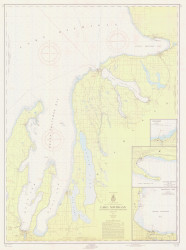 Grand Traverse Bay to Little Traverse Bay 1957 Lake Michigan Harbor Chart Reprint 706