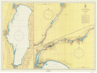 Lake Winnebago and Fox River 1947 Lake Michigan Harbor Chart Reprint 726