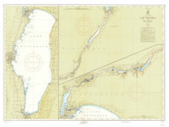 Lake Winnebago and Fox River 1957 Lake Michigan Harbor Chart Reprint 726