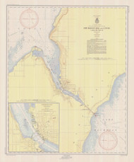 Sturgeon Bay and Canal 1954 Lake Michigan Harbor Chart Reprint 728