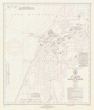 St Joseph and Benton Harbor 1972 Lake Michigan Harbor Chart Reprint 758