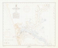 Grand Haven 1957 Lake Michigan Harbor Chart Reprint 765