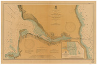 Sturgeon Bay, Canal, and Harbor 1901 Lake Michigan Harbor Chart Reprint LS94