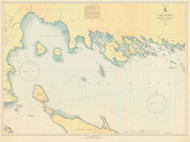 De Tour Passage to Waugoshance Point 1942 Northwest Lake Huron Harbor Chart Reprint 60