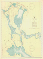 St Marys River - Munuscong Lake to Sault Ste. Marie 1940 Northwest Lake Huron Harbor Chart Reprint 62