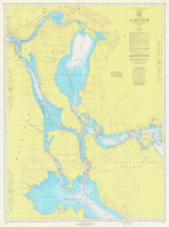 St Marys River - Munuscong Lake to Sault Ste. Marie 1974 Northwest Lake Huron Harbor Chart Reprint 62
