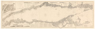 Long Island Sound 1855 - New York 80,000 Scale Custom Chart