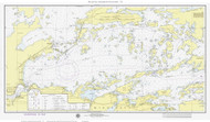 Rainy Lake West - Yellow 1976 Minnesota-Ontario Border Lakes Nautical Chart Reprint Custom