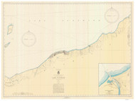 Redridge to Saxon Harbor 1945 Lake Superior Harbor Chart Reprint 95