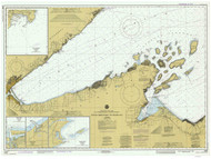 West End of Lake Superior 1983 Lake Superior Harbor Chart Reprint 96