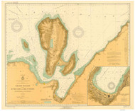 Grand Island 1926 Lake Superior Harbor Chart Reprint 931