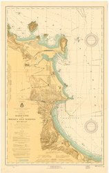 Marquette and Presque Isle Harbors 1923 Lake Superior Harbor Chart Reprint 935