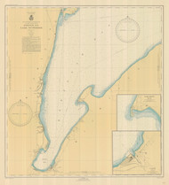 Keweenaw Bay 1946 Lake Superior Harbor Chart Reprint 943