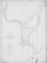 Portage Lake and River 1880 Lake Superior Harbor Chart Reprint 944