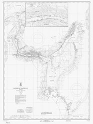 Keweenaw Waterway 1967 Lake Superior Harbor Chart Reprint 944