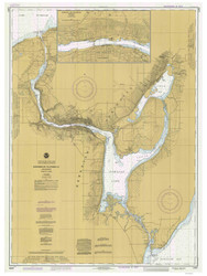 Keweenaw Waterway 1983 Lake Superior Harbor Chart Reprint 944