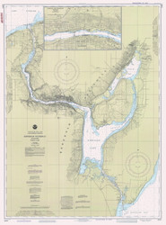 Keweenaw Waterway 1991 Lake Superior Harbor Chart Reprint 944