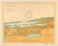 Agate Harbor 1904c Lake Superior Harbor Chart Reprint 947