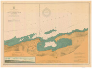 Eagle Harbor 1907 Lake Superior Harbor Chart Reprint 948