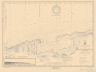 Eagle Harbor 1922 Lake Superior Harbor Chart Reprint 948 BW