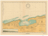 Eagle Harbor 1922 Lake Superior Harbor Chart Reprint 948 Color