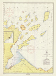 Apostle Islands 1955 Lake Superior Harbor Chart Reprint 961