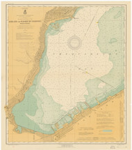 Ashland and Washburn Harbors 1916 Lake Superior Harbor Chart Reprint 964