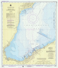Ashland and Washburn Harbors 1976 Lake Superior Harbor Chart Reprint 964