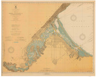 Duluth - Superior Harbor 1915 Lake Superior Harbor Chart Reprint 966
