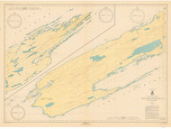 Isle Royale 1945 Lake Superior Harbor Chart Reprint 981