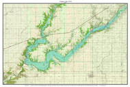 Clinton Lake 1979 - Custom USGS Old Topographic Map - Illinois