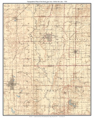Rend Lake Area - Before the Lake 1926 - Custom USGS Old Topographic Map - Illinois
