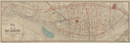 St. Louis 1871 Hutawa - Old Map Reprint - Missouri Cities