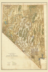 Nevada 1941 GLO - Old State Map Reprint