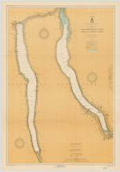 Cayuga & Seneca Lakes 1917 New York Canals & Lakes Chart Reprint 187