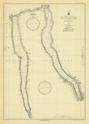 Cayuga & Seneca Lakes 1933 New York Canals & Lakes Chart Reprint 187