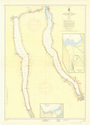 Cayuga & Seneca Lakes 1959b New York Canals & Lakes Chart Reprint 187