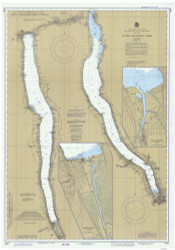 Cayuga & Seneca Lakes 1984 New York Canals & Lakes Chart Reprint 187