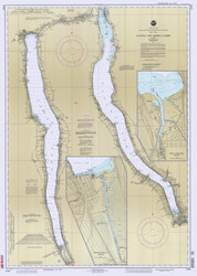 Cayuga & Seneca Lakes 1992 New York Canals & Lakes Chart Reprint 187