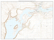 Grand Coulee Dam and North Banks Lake 2017 - Custom USGS Old Topo Map - Washington State