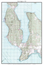 Holmes Harbor 1998 - Custom USGS Old Topo Map - Washington State 7x7