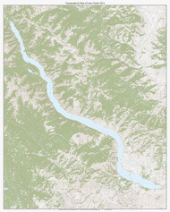 Lake Chelan 2014 - Custom USGS Old Topo Map - Washington State