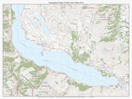 South Lake Chelan 2014 - Custom USGS Old Topo Map - Washington State