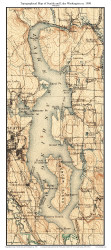 Lake Washington 1900 - Custom USGS Old Topo Map - Washington State 30x30