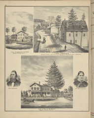 Residence of Francis Phipps, Wm. A. Marean & Thos. J. Barnes, New York 1876 - Old Town Map Reprint - Broome Co. Atlas 76